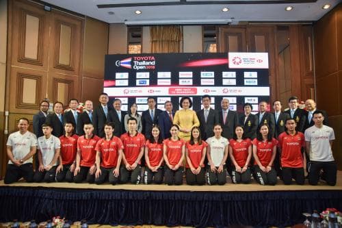 แถลงข่าวการแข่งขันแบดมินตัน TOYOTA THAILAND OPEN 2018