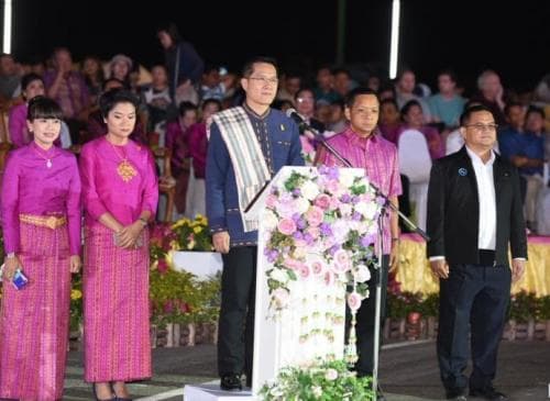 งานประเพณี สมมาน้ำ คืนเพ็ง เส็งประทีป ประจำปี 2561