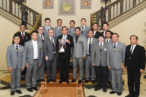 นำนักกีฬาเพาะกายและฟิตเนสทีมชาติไทย เข้าพบ นายกรัฐมนตรี เพื่อแสดงความขอบคุณและรายงานผลการเป็นเจ้าภาพจัดการแข่งขัน พร้อมทั้งรับฟังโอวาทจากนายกรัฐมนตรี