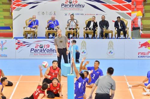 ผช.รมต.ท่องเที่ยวฯ ร่วมชมและให้กำลังใจ การแข่งขัน (2019 ParaVolley Asia-Oceania Volleyball Zone Championships)