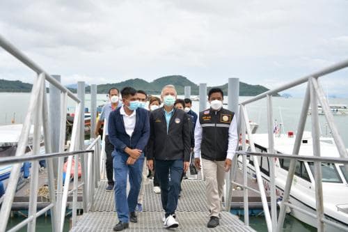 รมว.พิพัฒน์ ลงพื้นที่แหล่งท่องเที่ยวตำบลเกาะยาว อำเภอเกาะยาว จังหวัดพังงา