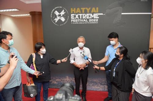 รมว.กก ให้สัมภาษณ์พิเศษเรื่องการจัดการแข่งขันกีฬาเอ็กซ์ตรีม รายการ Hatyai Extreme Festival 2022