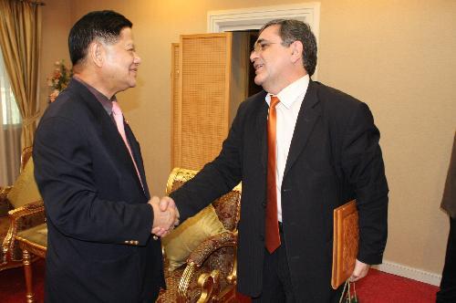 ฯพณฯ Mr. Kamen Velichkov เอกอัครราชทูตสาธารณรัฐบัลแกเรียประจำประเทศไทย เข้าเยี่ยมคารวะนายชุมพล ศิลปะอาชา รมว.กก.