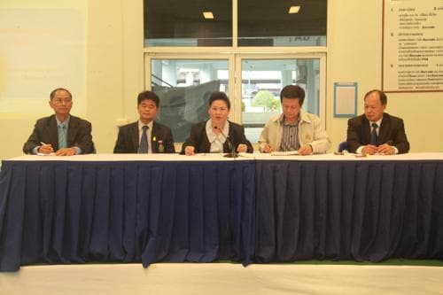  โฆษกกระทรวงการท่องเที่ยวและกีฬาแถลงข่าวความพร้อมอาคารนิมิบุตร พร้อมตรวจสภาพสนามฯ