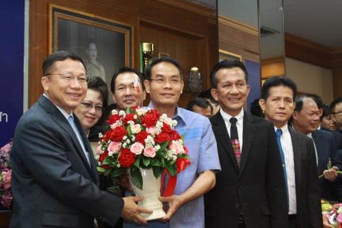 พิธีแสดงความยินดีและต้อนรับรัฐมนตรีว่าการกระทรวงการท่องเที่ยวและกีฬา