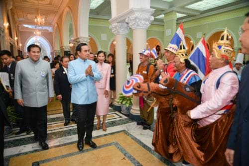 พิธีเลี้ยงต้อนรับให้กับนักกีฬาผู้เข้าร่วมการแข่งขันกีฬาฯ