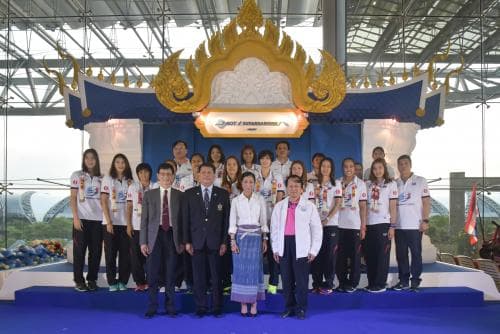 รมว.กก. ต้อนรับนักบอลเลย์บอลสาวไทย หลังคว้าอันดับ 5 ศึกโอลิมปิกเกมส์ 2016 รอบคัดเลือก ที่กรุงโตเกียว ประเทศญี่ปุ่น