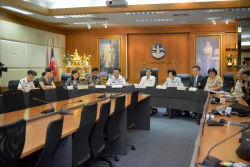 แถลงข่าวการปราบปรามธุรกิจท่องเที่ยวผิดกฎหมาย "ทัวร์ศูนย์เหรียญ" 