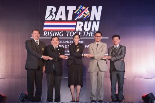 แถลงข่าวกิจกรรมวิ่งส่งต่อไม้คทา The Rising Together - Baton Run