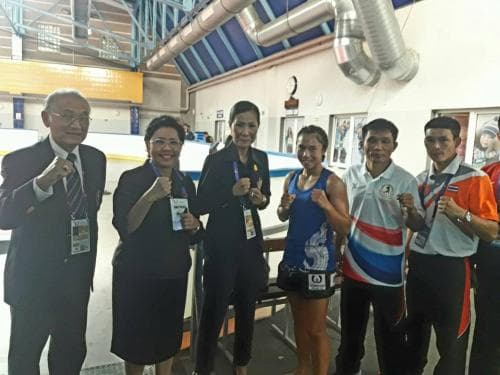 รัฐมนตรีว่าการกระทรวงการท่องเที่ยวและกีฬาเดินทางเข้าร่วมชมและให้กำลังใจนักกีฬามวยไทยในการแข่งขันเวิลด์เกมส์ 2017