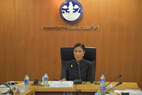 รัฐมนตรีว่าการกระทรวงการท่องเที่ยวและกีฬา  เป็นประธานการประชุมร่วมกับภาครัฐ หารือการดำเนินการปีท่องเที่ยววิถีไทย เก๋ไก๋อย่างยั่งยืน