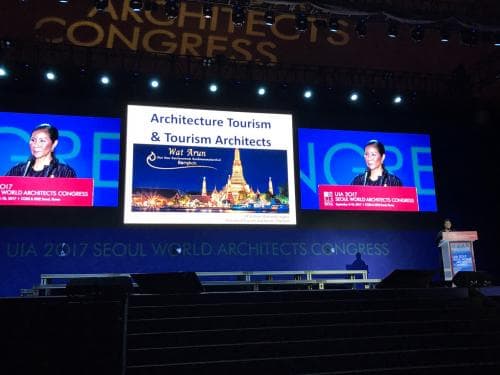 รมว.ท่องเที่ยวและกีฬา ประชาสัมพันธ์ในเรื่อง "Architecture Tourism & Tourism Architects"