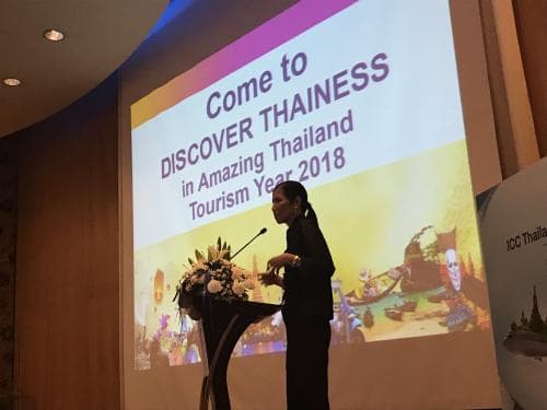รัฐมนตรีว่าการกระทรวงการท่องเที่ยวและกีฬา ได้เข้าร่วมบรรยายสร้างความเขื่อมั่นการเติบโตของการท่องเที่ยว  ในงาน "ICC Thailand Dinner Talk title Present & Future of Tourism Industry and the Impact to Thailand Economy"