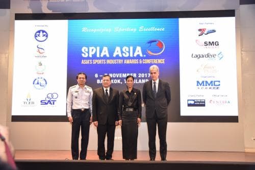 รมว.ท่องเที่ยวและกีฬาร่วมแถลงข่าว SPIA ASIA 2017 เพื่อมอบรางวัลให้กับคนในวงการกีฬา