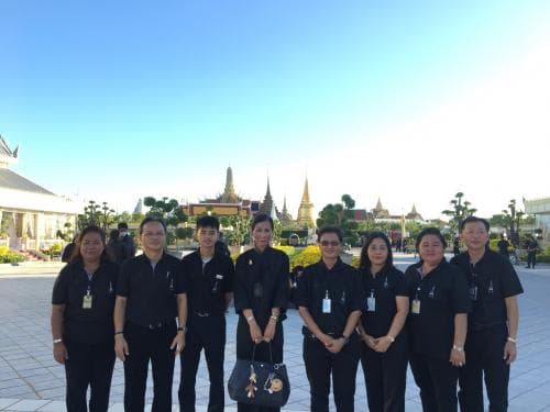 รมว.ท่องเที่ยวและกีฬาร่วมกับคณะผู้บริหารกระทรวงวัฒนธรรมตรวจเยี่ยมพื้นที่บริเวณพระเมรุมาศ