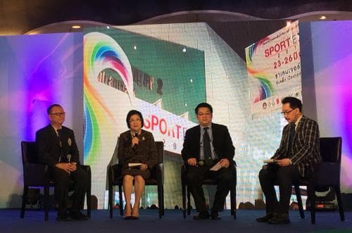 ผู้ช่วยรัฐมนตรีฯ  เป็นประธานในงานแถลงข่าว Thailand International Sport Expo 2017