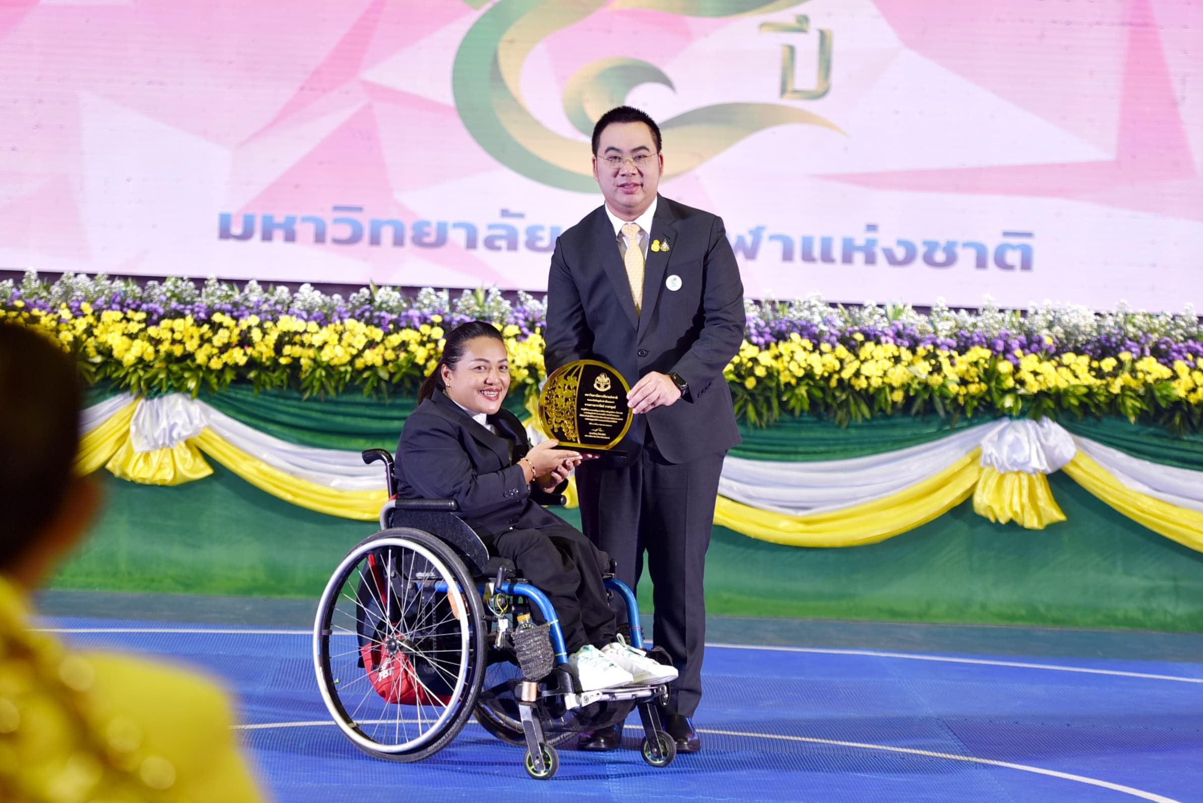 ผู้ช่วย รมว.กก. เปิดงานวันคล้ายวันสถาปนา ม.กีฬาแห่งชาติ 2567 และมอบรางวัลศิษย์เก่าดีเด่น "เพชรพลบดี"