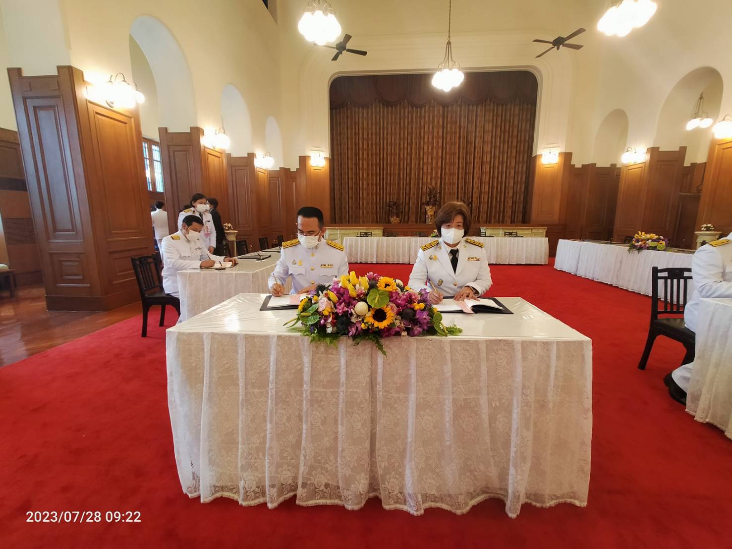 พิธีทำบุญตักบาตรถวายพระราชกุศลและร่วมพิธีถวายสัตย์ปฏิญาณเพื่อเป็นข้าราชการที่ดีและพลังของแผ่นดิน เนื่องในโอกาสวันเฉลิมพระชนมพรรษาพระบาทสมเด็จพระเจ้าอยู่หัว 28 กรกฎาคม 2566