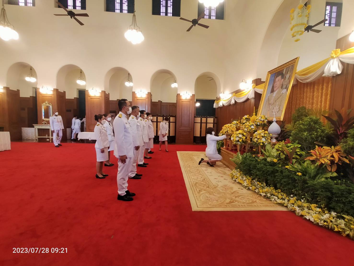 พิธีทำบุญตักบาตรถวายพระราชกุศลและร่วมพิธีถวายสัตย์ปฏิญาณเพื่อเป็นข้าราชการที่ดีและพลังของแผ่นดิน เนื่องในโอกาสวันเฉลิมพระชนมพรรษาพระบาทสมเด็จพระเจ้าอยู่หัว 28 กรกฎาคม 2566