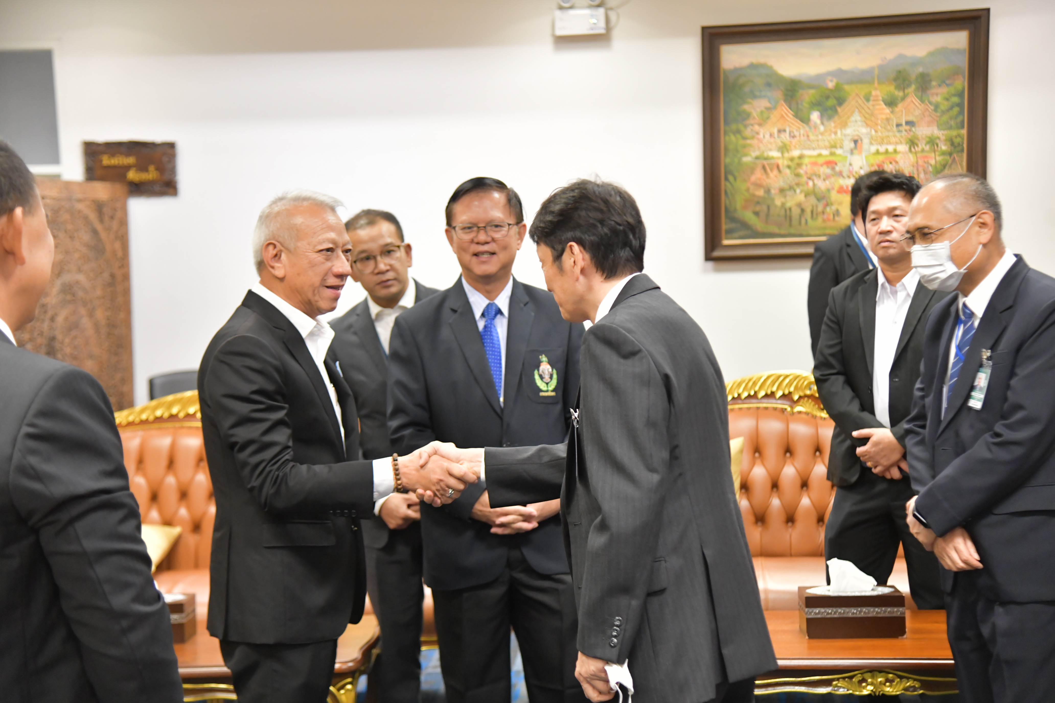 รัฐมนตรีว่าการกระทรวงการท่องเที่ยวและกีฬาร่วมต้อนรับคณะรัฐมนตรีที่มาร่วมประชุมรัฐมนตรีกีฬาอาเซียน ครั้งที่ 7