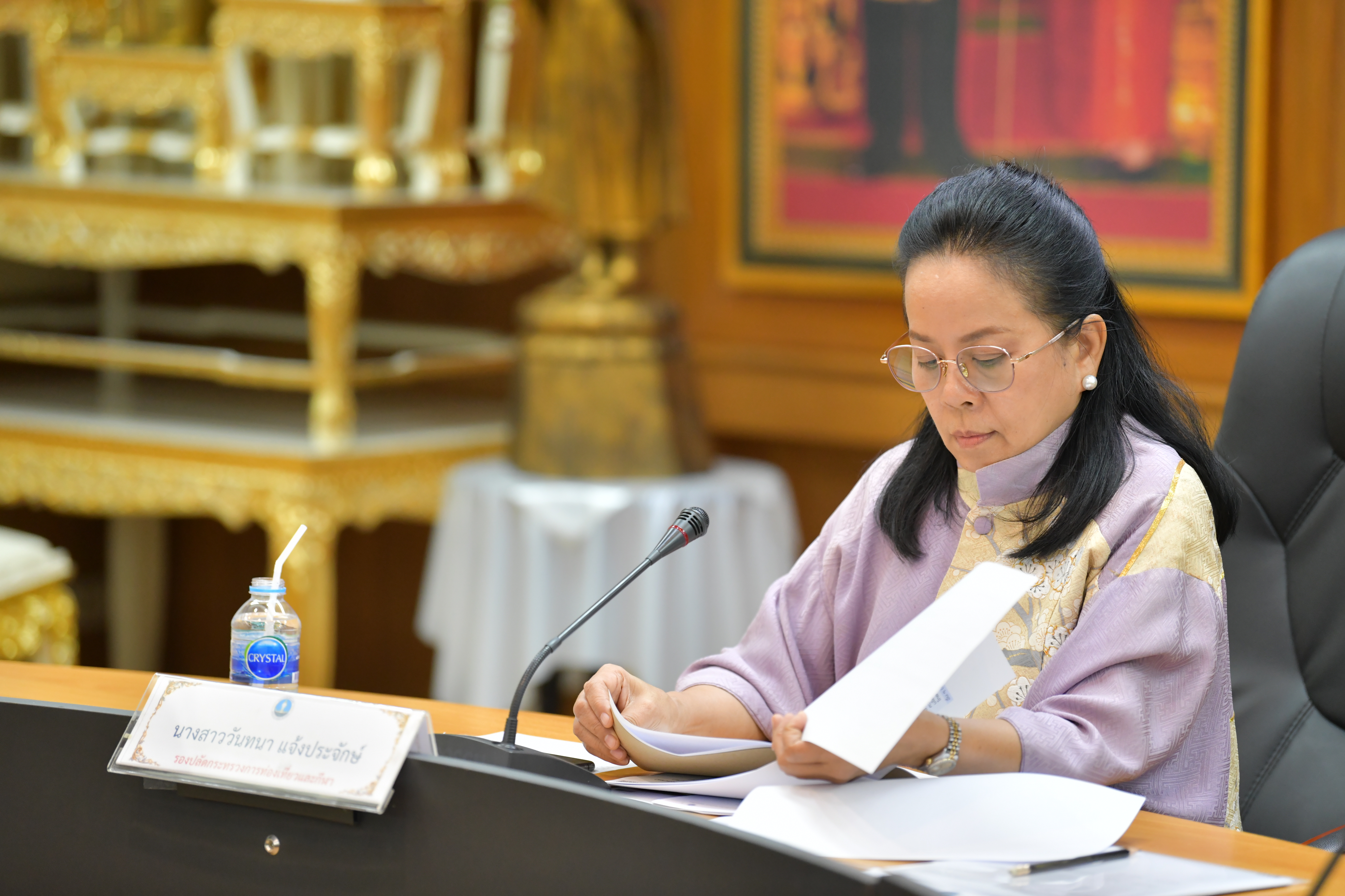 นางสาววันทนา แจ้งประจักษ์ รองปลัดกระทรวงการท่องเที่ยวและกีฬา เป็นประธานการประชุมหารือคณะทำงานด้านการวางแผนและนโยบายการท่องเที่ยว (Planning and Policies)