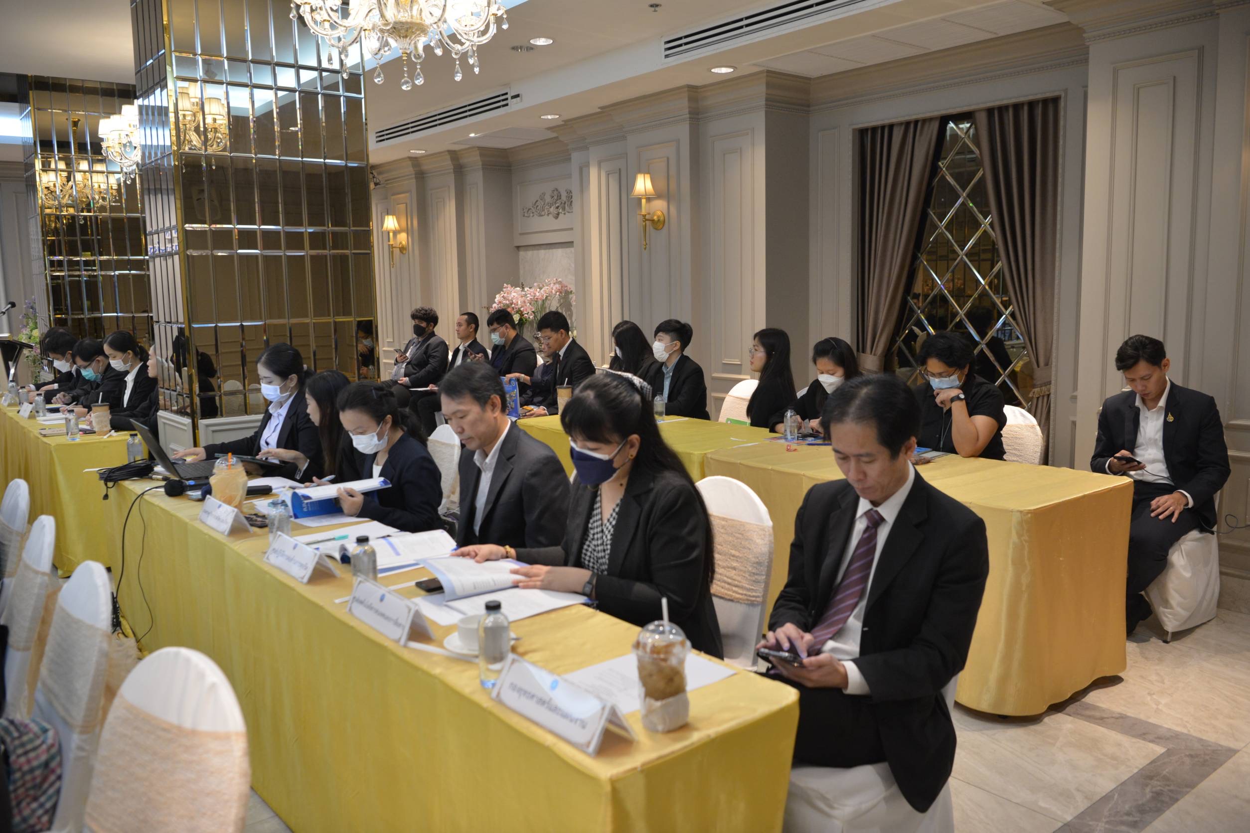 การประชุมคณะกรรมการตรวจสอบและประเมินผลประจำกระทรวงการท่องเที่ยวและกีฬา (ค.ต.ป.กก.) ร่วมกับผู้บริหารของกระทรวงการท่องเที่ยวและกีฬา