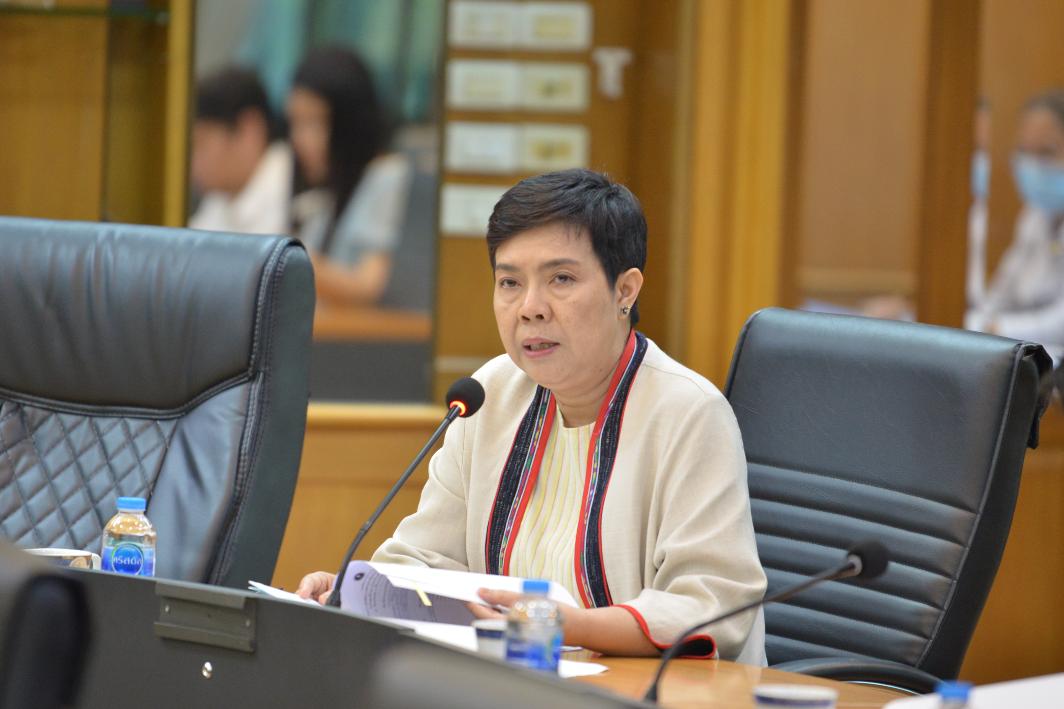 รองปลัดกระทรวงการท่องเที่ยวและกีฬา เป็นประธานการประชุมหารือการจัดงานพิธีถวายผ้าพระกฐินพระราชทาน ประจำปี 2566 ณ ศาลาโรงธรรม วัดท่าโพธิ์ วรวิหาร (พระอารามหลวง) ตำบลท่าวัง อำเภอเมืองนครศรีธรรมราช จังหวัดนครศรีธรรมราช 