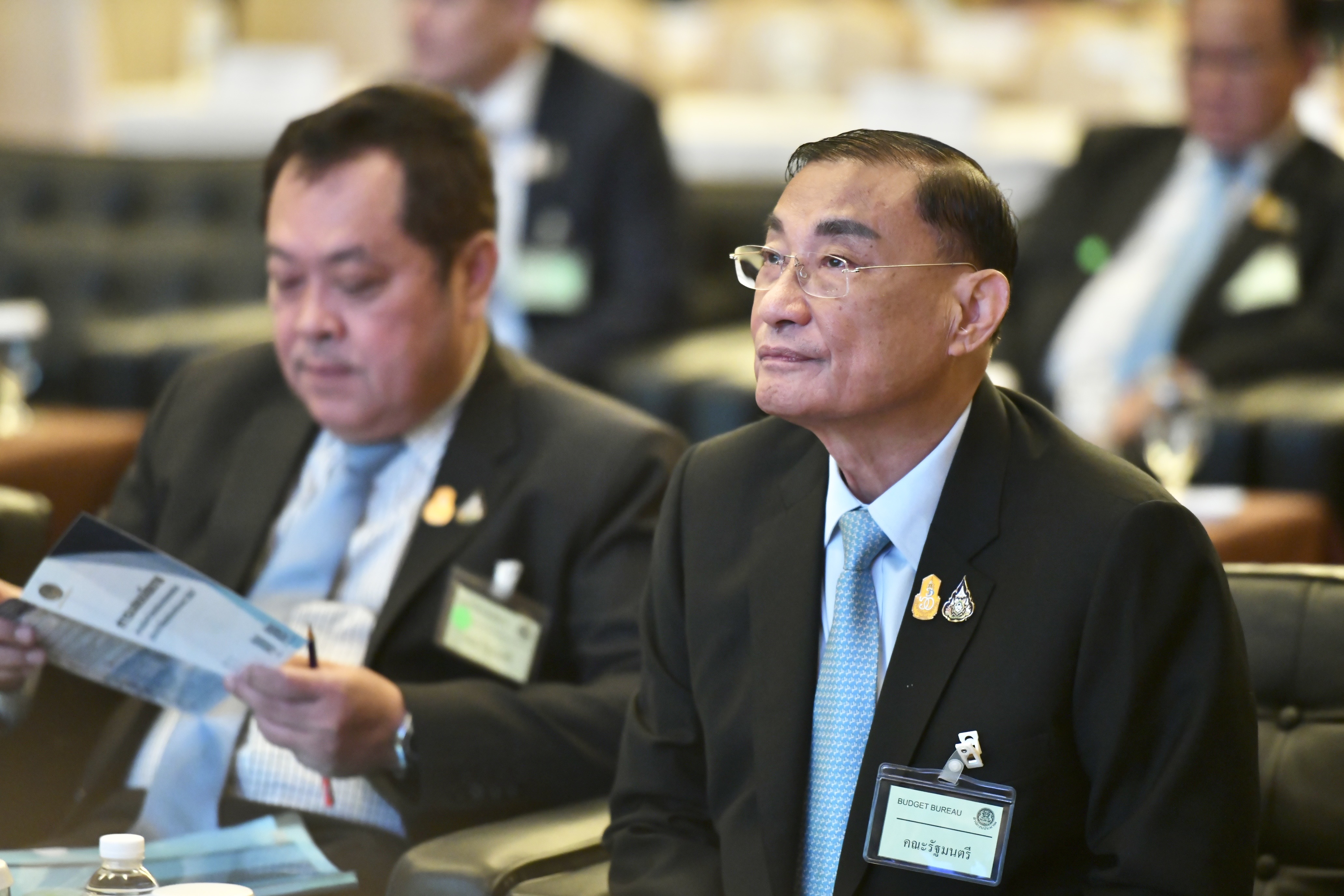 รัฐมนตรีว่าการกระทรวงการท่องเที่ยวและกีฬา พร้อมด้วยปลัดกระทรวงการท่องเที่ยวและกีฬา ร่วมพิธีเปิดการประชุมสัมมนาการมอบนโยบายและแนวทางการจัดทำงบประมาณรายจ่ายประจำปีงบประมาณ พ.ศ. 2567