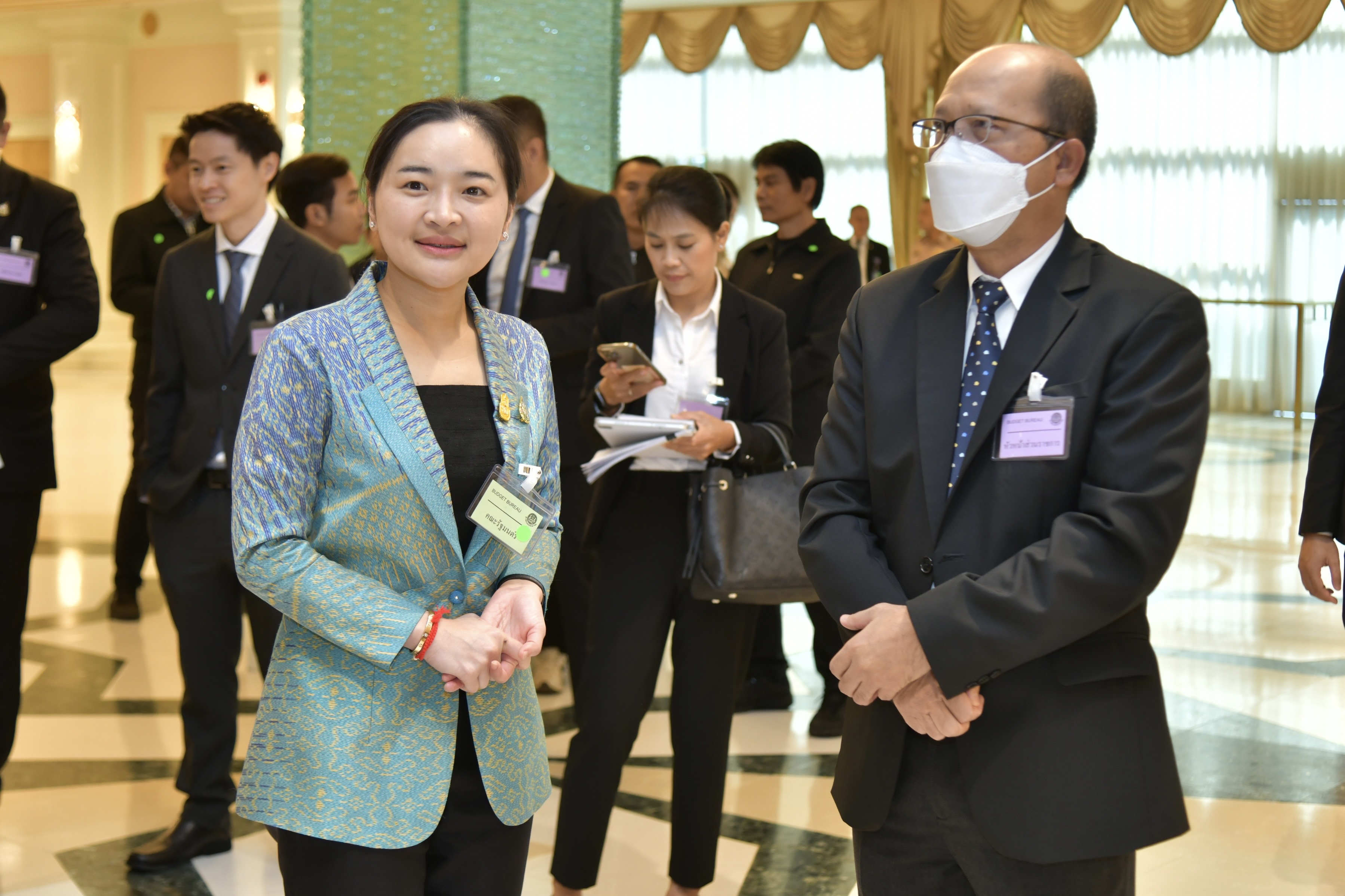 รัฐมนตรีว่าการกระทรวงการท่องเที่ยวและกีฬา พร้อมด้วยปลัดกระทรวงการท่องเที่ยวและกีฬา ร่วมพิธีเปิดการประชุมสัมมนาการมอบนโยบายและแนวทางการจัดทำงบประมาณรายจ่ายประจำปีงบประมาณ พ.ศ. 2567