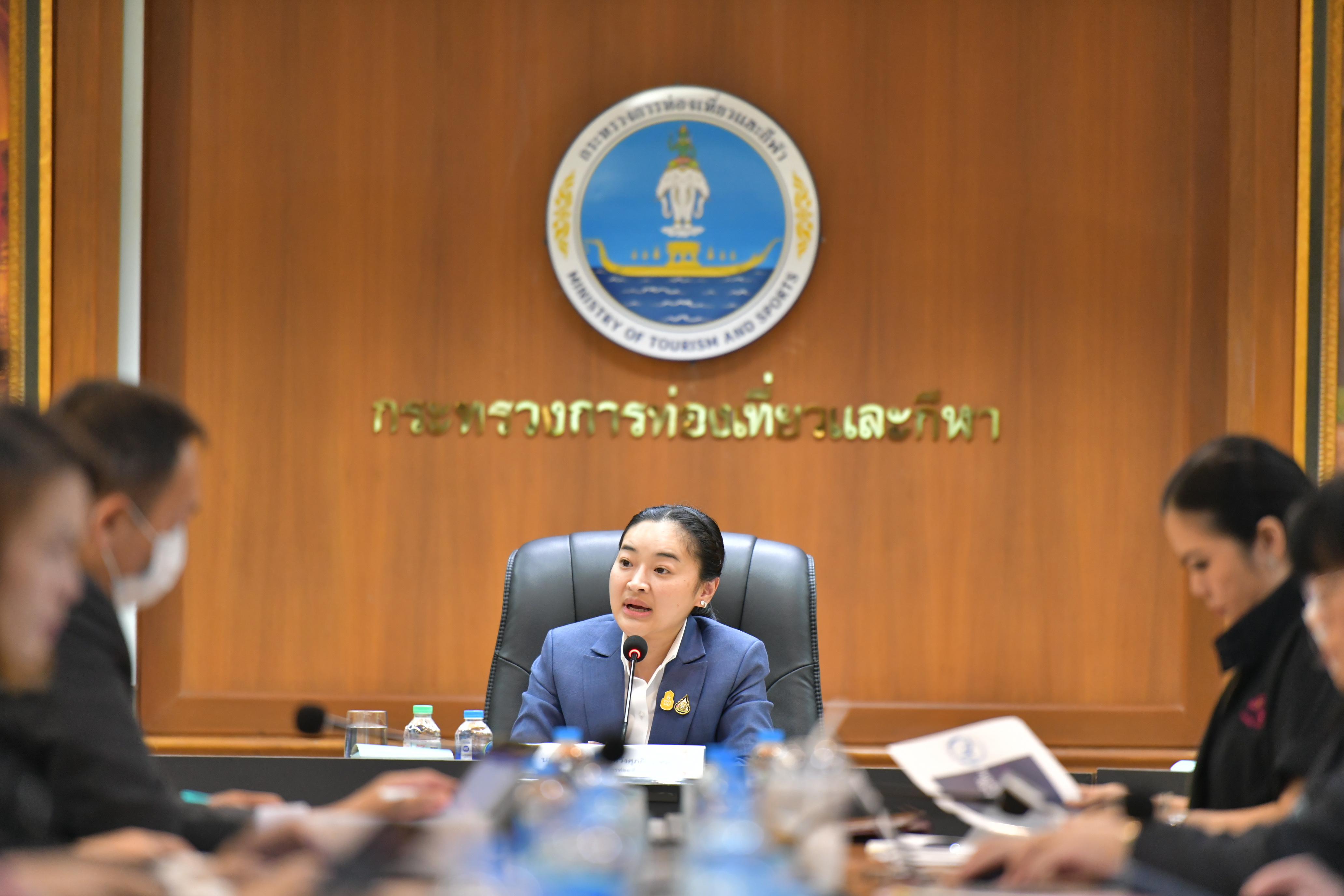 การประชุมมอบนโยบาย จุดเน้น ของกระทรวงการท่องเที่ยวและกีฬา ในการจัดทำคำของบประมาณรายจ่ายประจำปีงบประมาณ พ.ศ. 2567