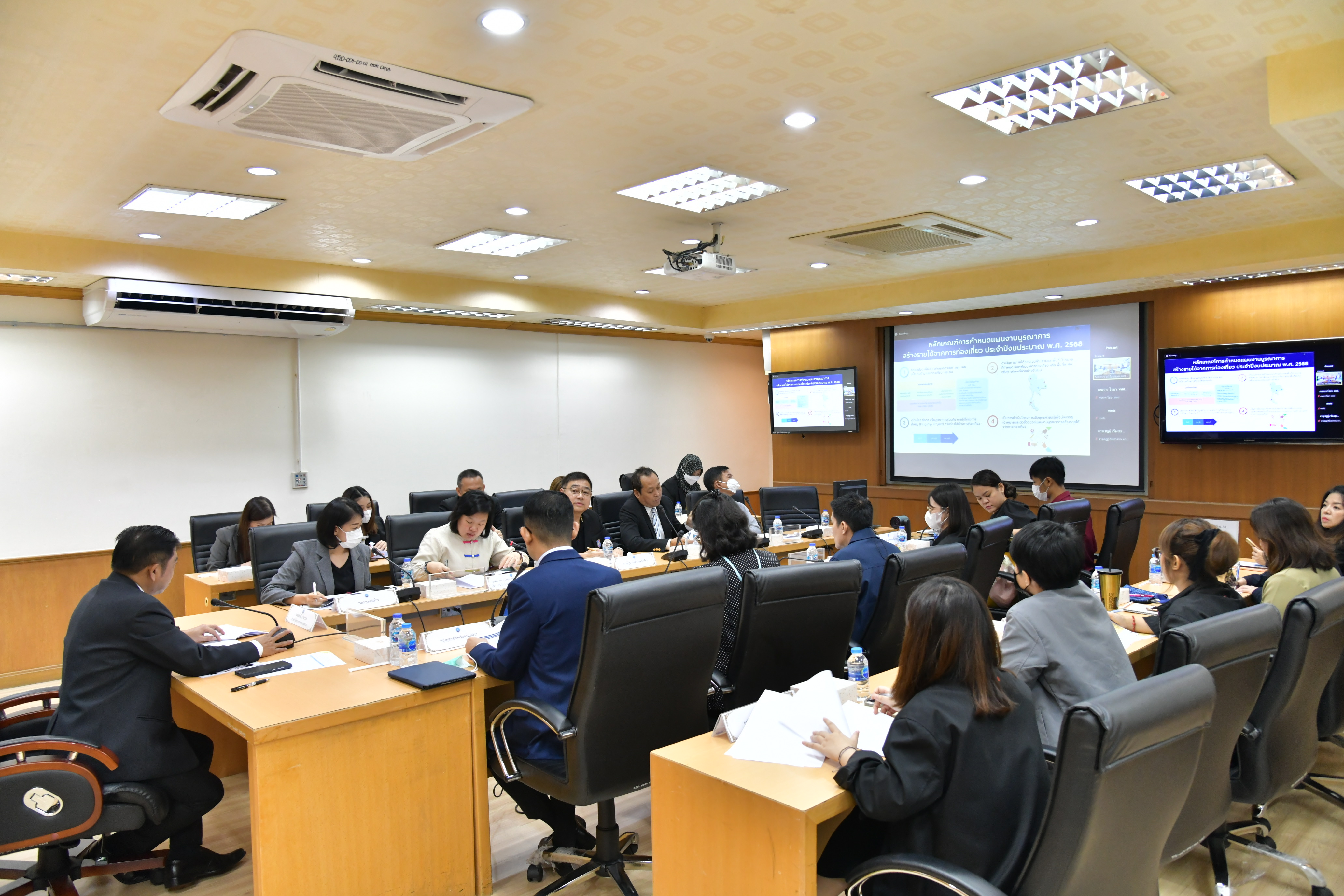 ประชุมคณะทำงานขับเคลื่อน วิเคราะห์ ติดตามและประเมินผลกระทบทางเศรษฐกิจและสังคมโครงการภายใต้แผนงานบูรณาการสร้างรายได้จากการท่องเที่ยว ครั้งที่ 1/2566