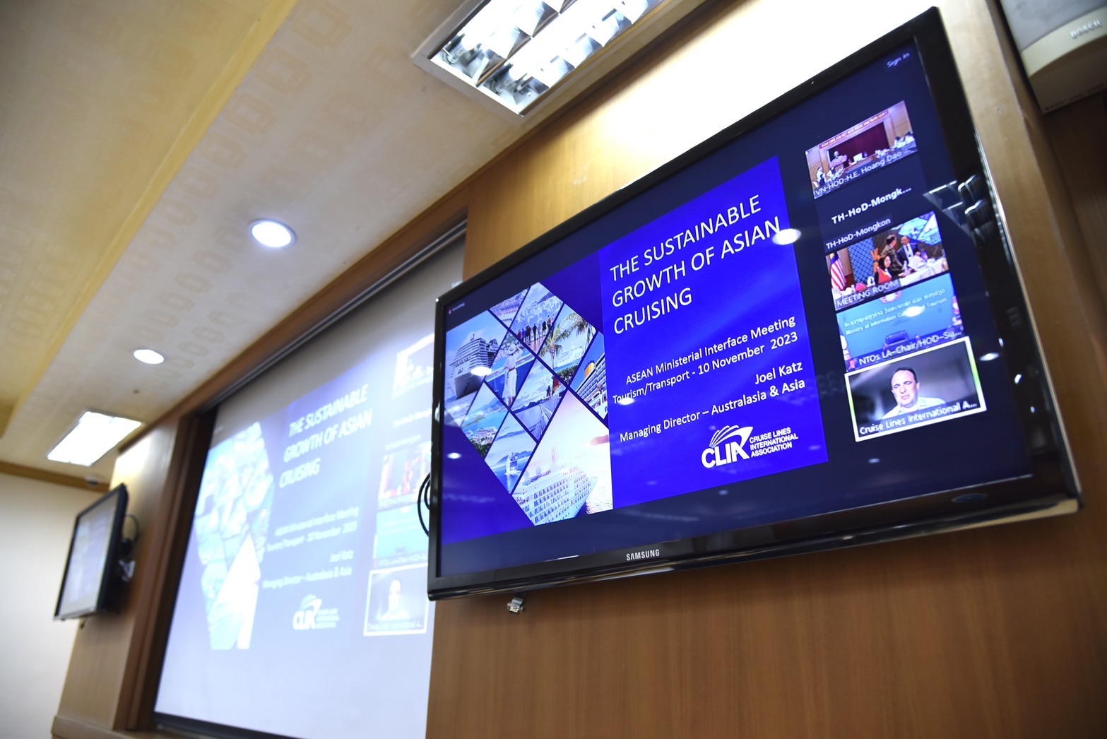 การประชุมข้ามสาขารัฐมนตรีท่องเที่ยวอาเซียนและรัฐมนตรีขนส่งอาเซียน ผ่านระบบการประชุมทางไกล