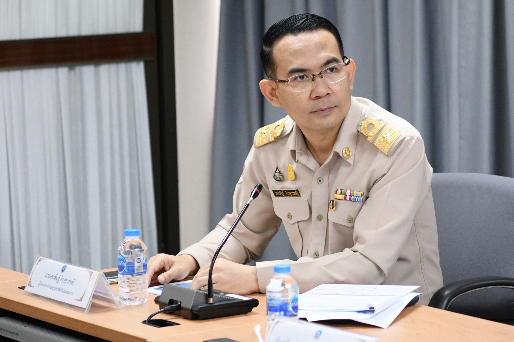หัวหน้าผู้ตรวจราชการ กก. เป็นประธานการประชุมชี้แจงแนวทางการจัดทำงบประมาณรายจ่ายบูรณาการ ประจำปีงบประมาณ พ.ศ. 2568