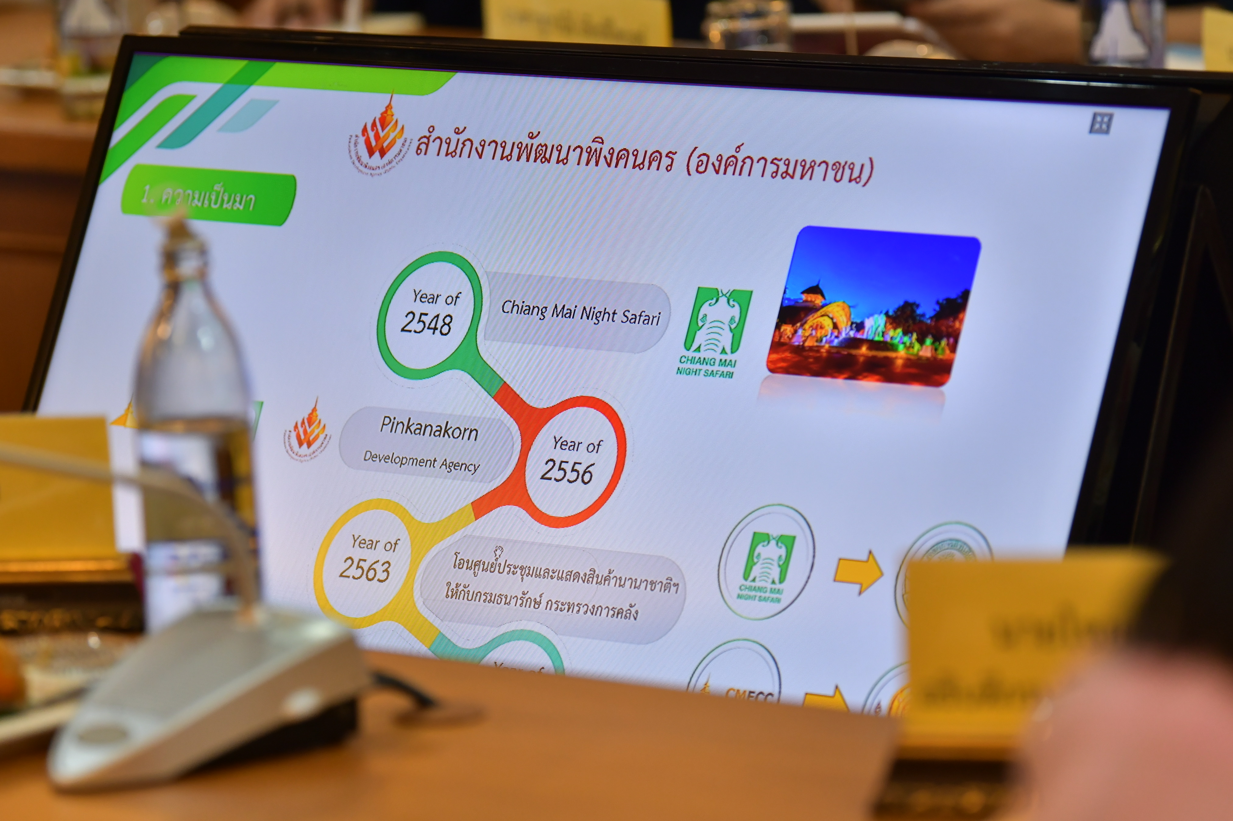 การประชุมติดตามความคืบหน้าแผนพัฒนาแหล่งท่องเที่ยวในพื้นที่จังหวัดเชียงใหม่ และพบปะประชาชน