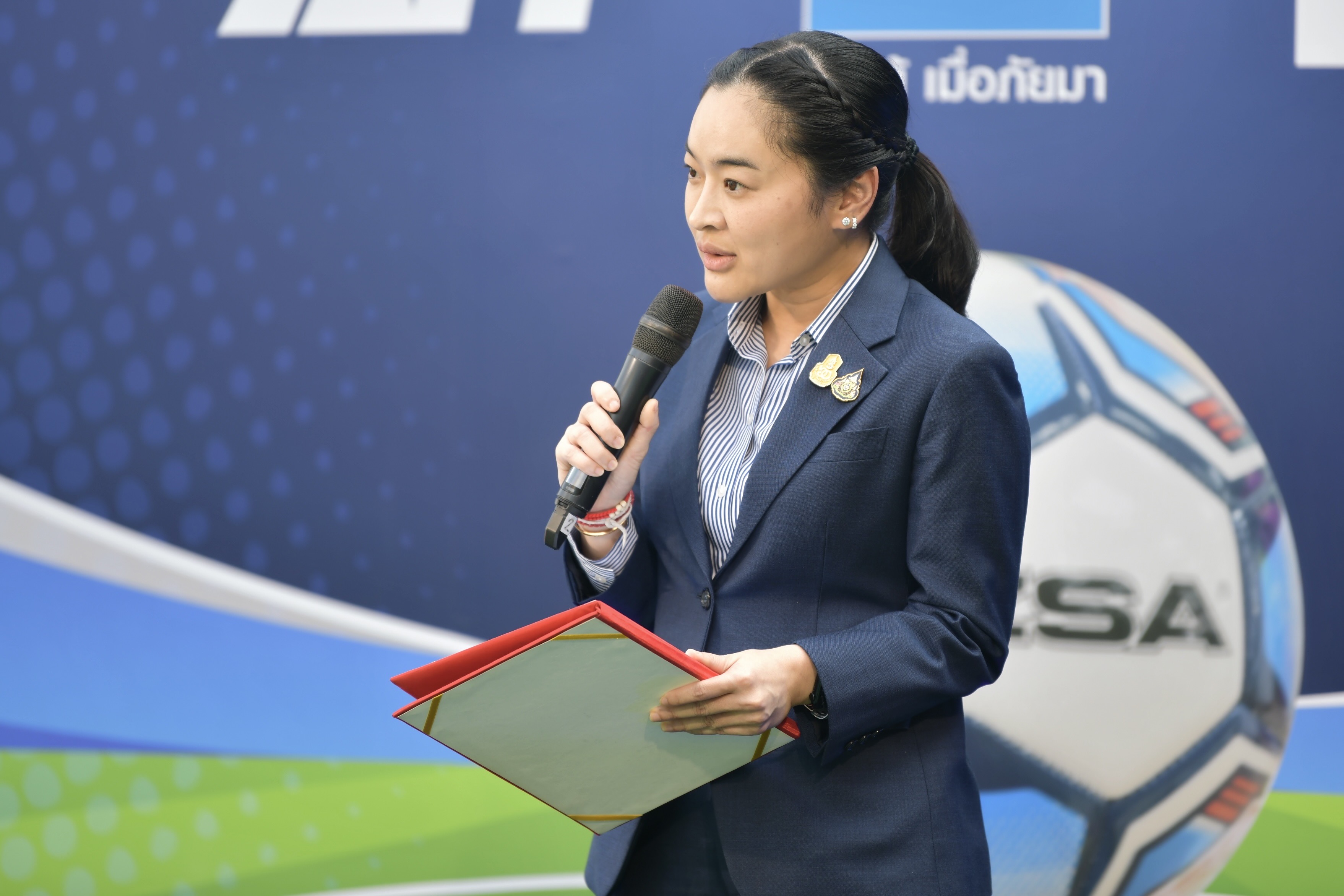 งานแถลงข่าว การจัดการแข่งขันกีฬาฟุตบอล กีฬาระหว่างโรงเรียน ประจำปีการศึกษา 2566 รุ่นอายุไม่เกิน 16 ปี ประเภท ก