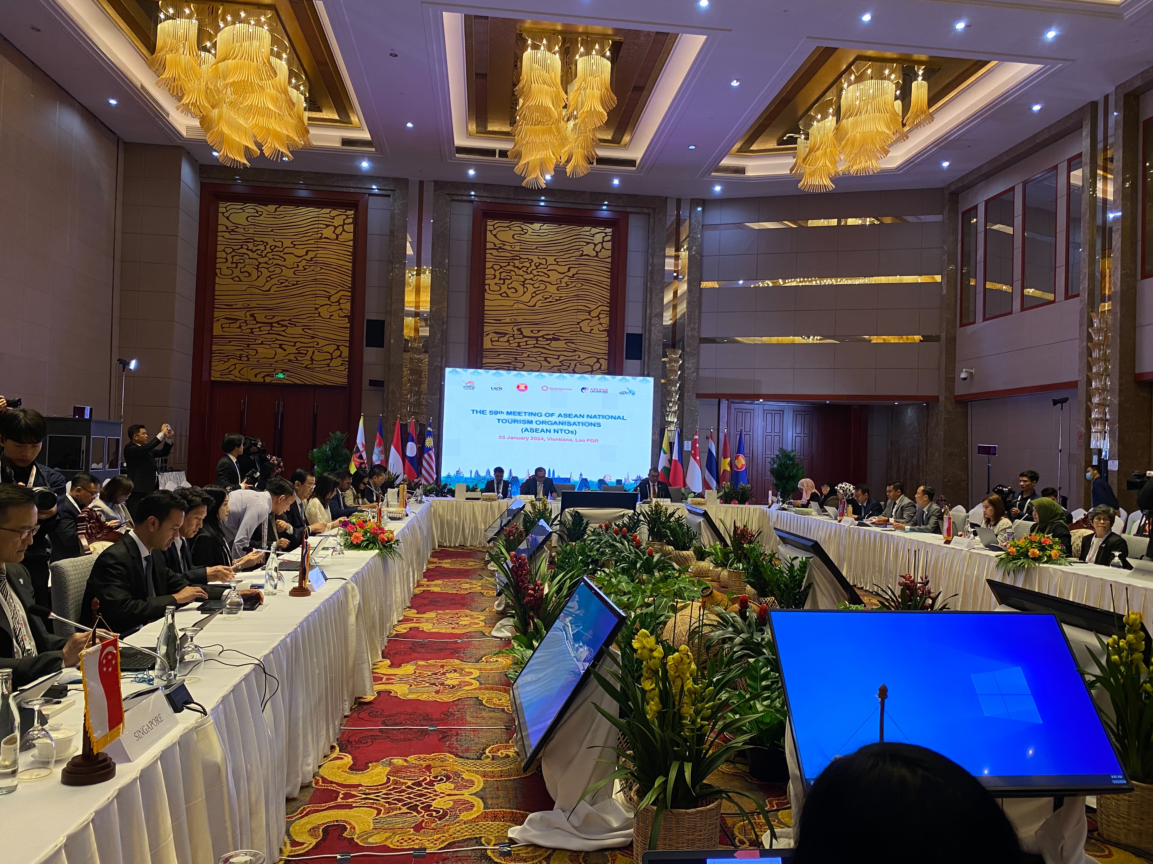 การประชุมเจ้าหน้าที่อาวุโสด้านการท่องเที่ยวอาเซียน ครั้งที่ 59 (ASEAN NTOs Meeting) ณ กรุงเวียงจันทน์ สปป. ลาว