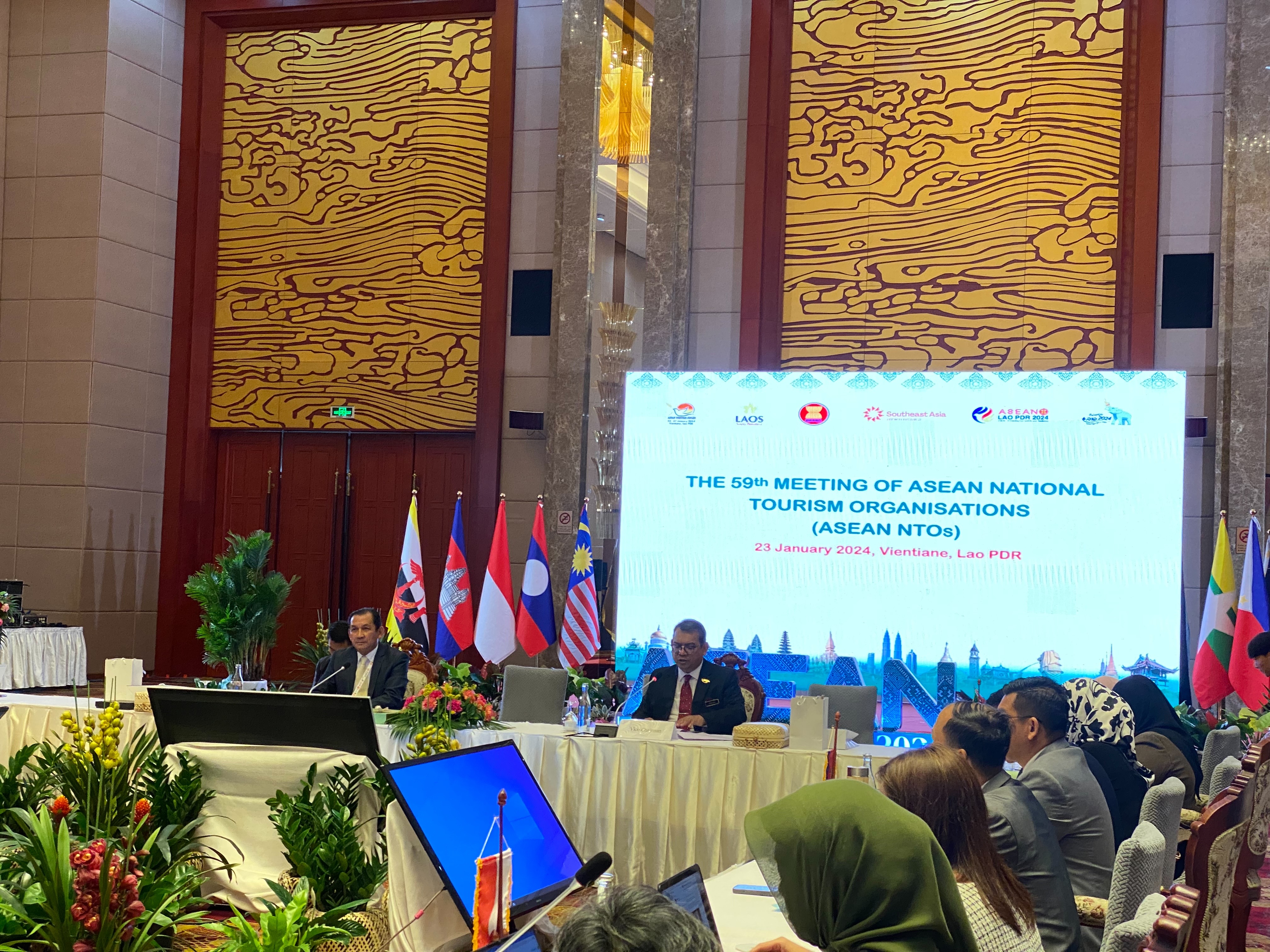 การประชุมเจ้าหน้าที่อาวุโสด้านการท่องเที่ยวอาเซียน ครั้งที่ 59 (ASEAN NTOs Meeting) ณ กรุงเวียงจันทน์ สปป. ลาว