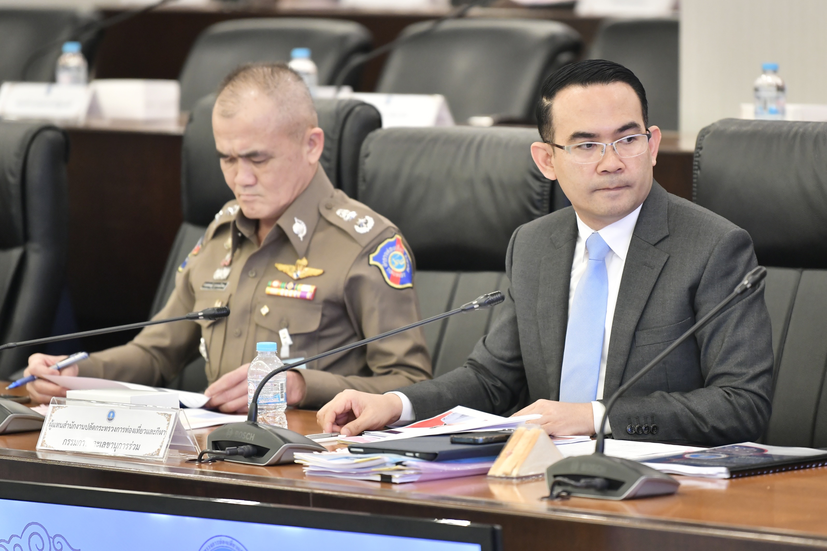การประชุมคณะกรรมการจัดทำงบประมาณรายจ่ายบูรณาการ ประจำปีงบประมาณ พ.ศ. 2568 แผนงานบูรณาการสร้างรายได้จากการท่องเที่ยว ครั้งที่ 1/2567, การประชุมคณะกรรมการนโยบายการท่องเที่ยวแห่งชาติ ครั้งที่ 1/2567 และการประชุมคณะกรรมการนโยบายการกีฬาแห่งชาติ ครั้งที่ 1/2567