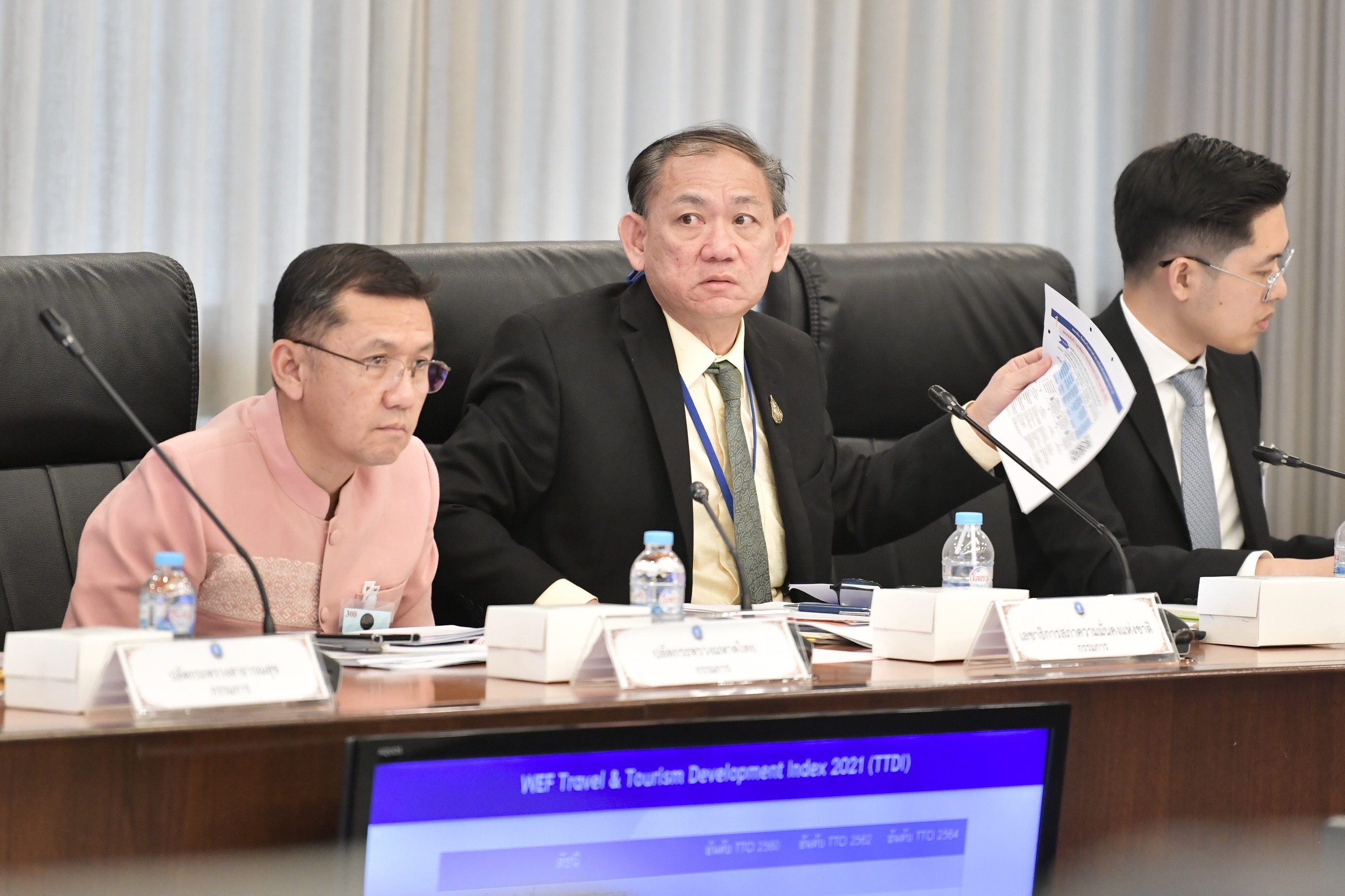 การประชุมคณะกรรมการจัดทำงบประมาณรายจ่ายบูรณาการ ประจำปีงบประมาณ พ.ศ. 2568 แผนงานบูรณาการสร้างรายได้จากการท่องเที่ยว ครั้งที่ 1/2567, การประชุมคณะกรรมการนโยบายการท่องเที่ยวแห่งชาติ ครั้งที่ 1/2567 และการประชุมคณะกรรมการนโยบายการกีฬาแห่งชาติ ครั้งที่ 1/2567