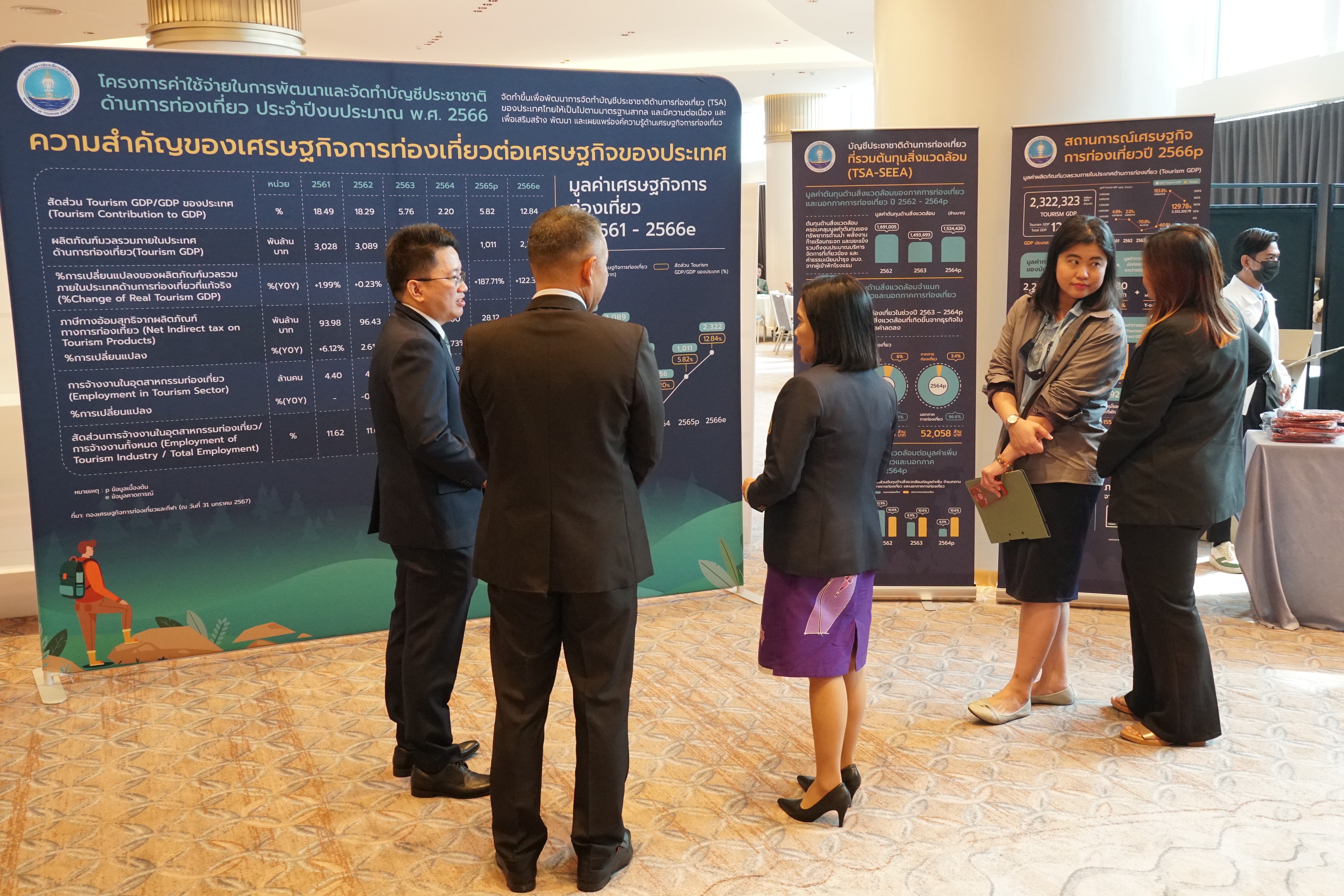 รองปลัดกระทรวงการท่องเที่ยวและกีฬา เป็นประธานกล่าวเปิดงานประชุมประจำปีด้านเศรษฐกิจการท่องเที่ยว ภายใต้โครงการค่าใช้จ่ายในการพัฒนาและจัดทำบัญชีประชาชาติด้านการท่องเที่ยว ประจำปีงบประมาณ พ.ศ. 2566 และแสดงปาฐกถาพิเศษ ในหัวข้อ 