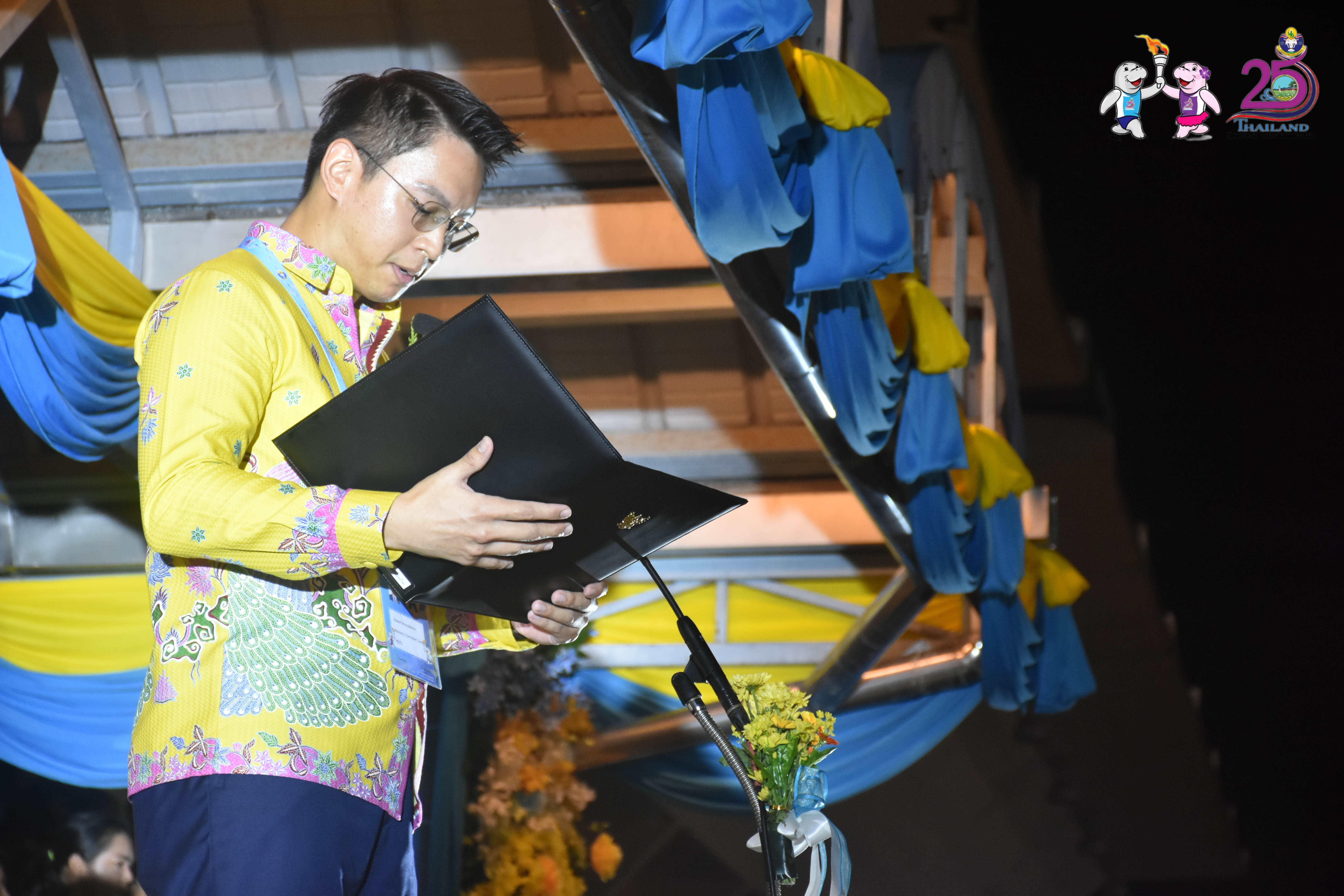 ที่ปรึกษาฯ จิรวัฒน์ เป็นประธานเปิดการแข่งขันกีฬาโรงเรียนกีฬาแห่งประเทศไทย ครั้งที่ 25 