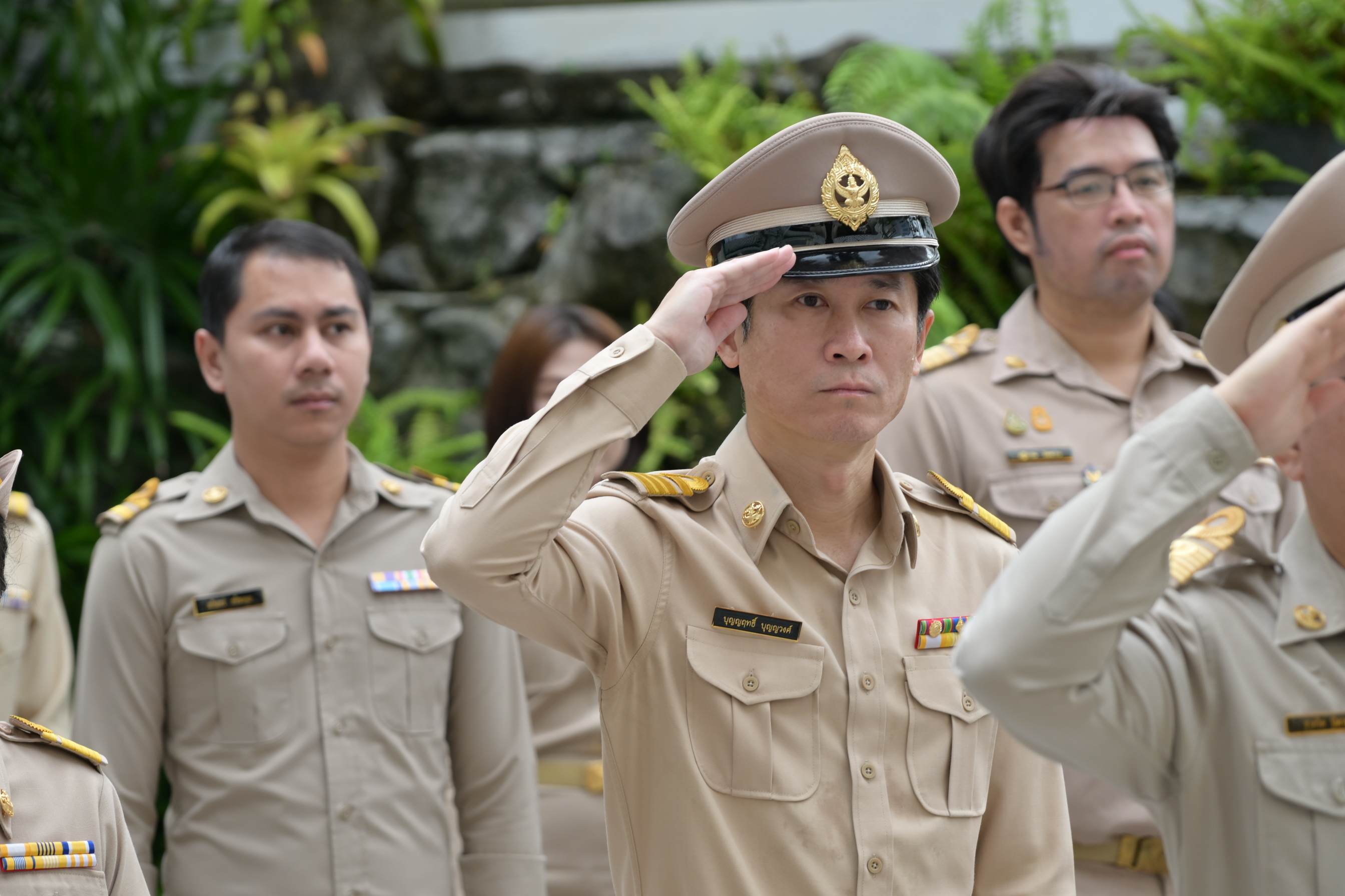 รองปลัดกระทรวงการท่องเที่ยวและกีฬา นำคณะบุคลากรร่วมเคารพธงชาติเนื่องในวันพระราชทานธงชาติไทย ปี 2567