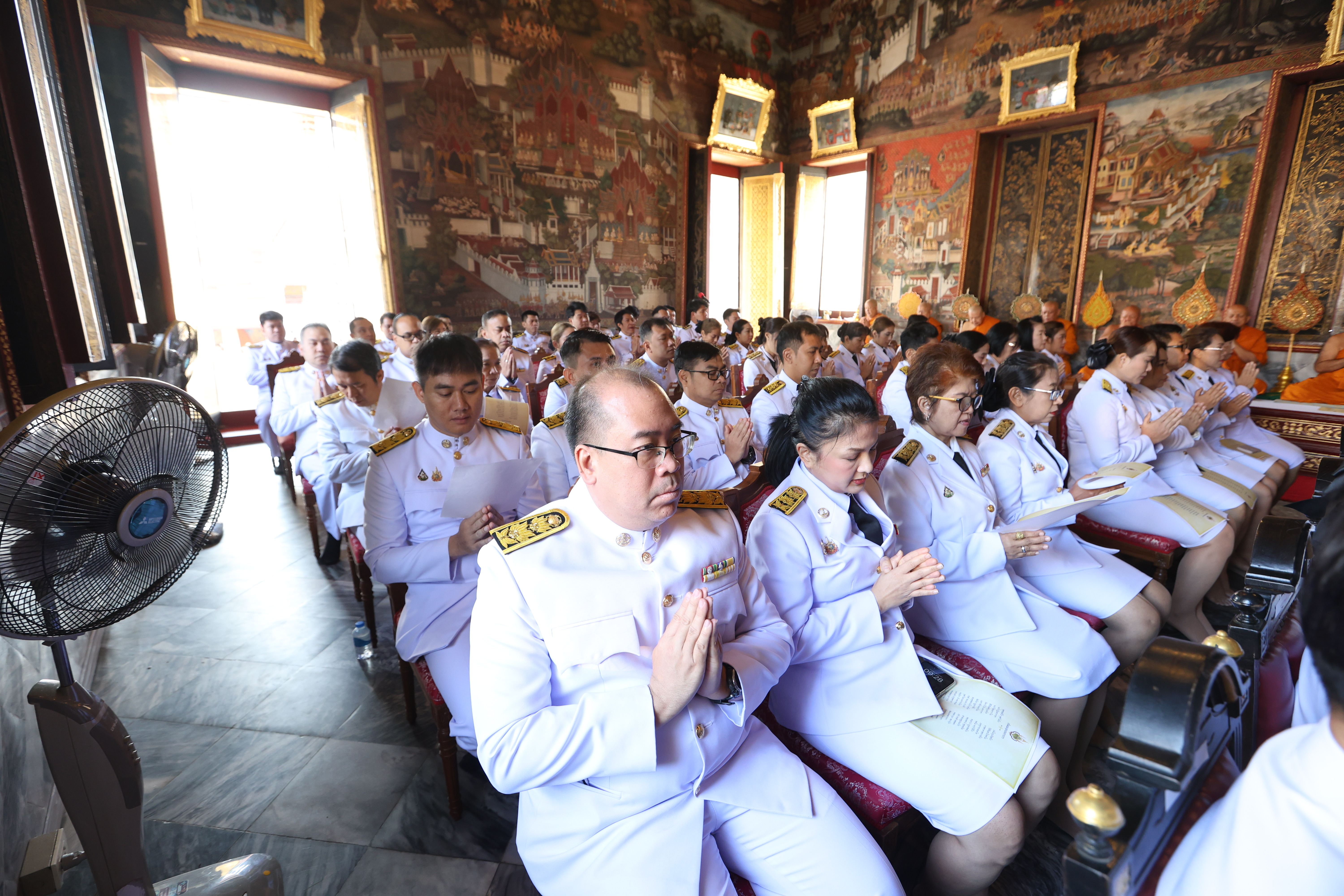 กระทรวงการท่องเที่ยวและกีฬา จัดพิธีเจริญพระพุทธมนต์ ถวายพระราชกุศลเฉลิมพระเกียรติพระบาทสมเด็จพระเจ้าอยู่หัว