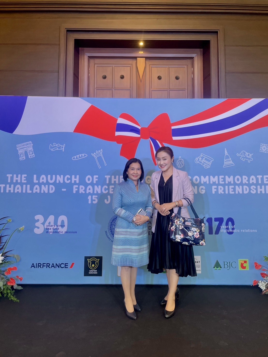 รองปลัดกระทรวงฯ ร่วมพิธีเปิดตัวตราสัญลักษณ์เฉลิมฉลองการสถาปนาความสัมพันธ์ทางการทูตไทย-ฝรั่งเศส
