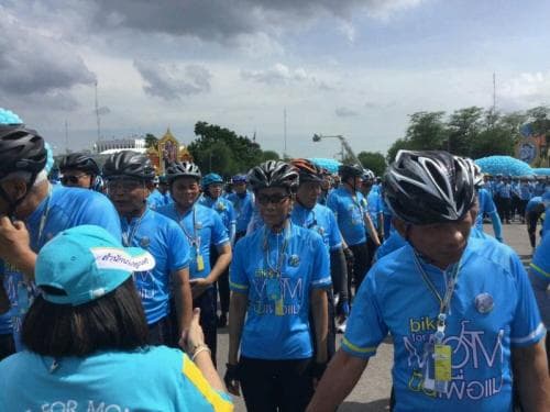 Biking activity to honor HM Queen Sirikit: 