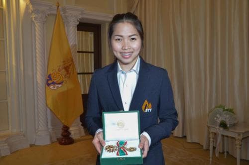 RachanokMay Inthanon was conferred the insignia for making the Thailand well-known in sports