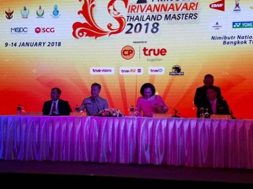 Minister of Tourism and Sports attended the press release of Princess Sirivannavari Thailand masters 2018