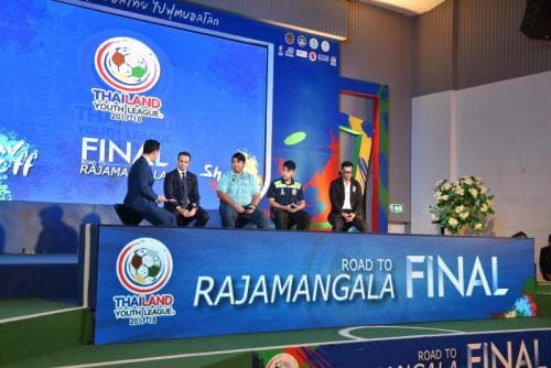 Press conference and drawing lots the National Youth Football League