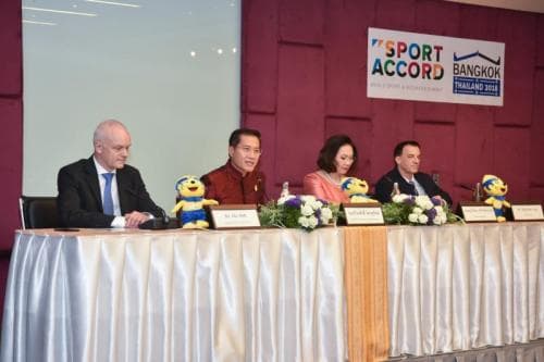 2018 Press conference of Sport Accord 2018